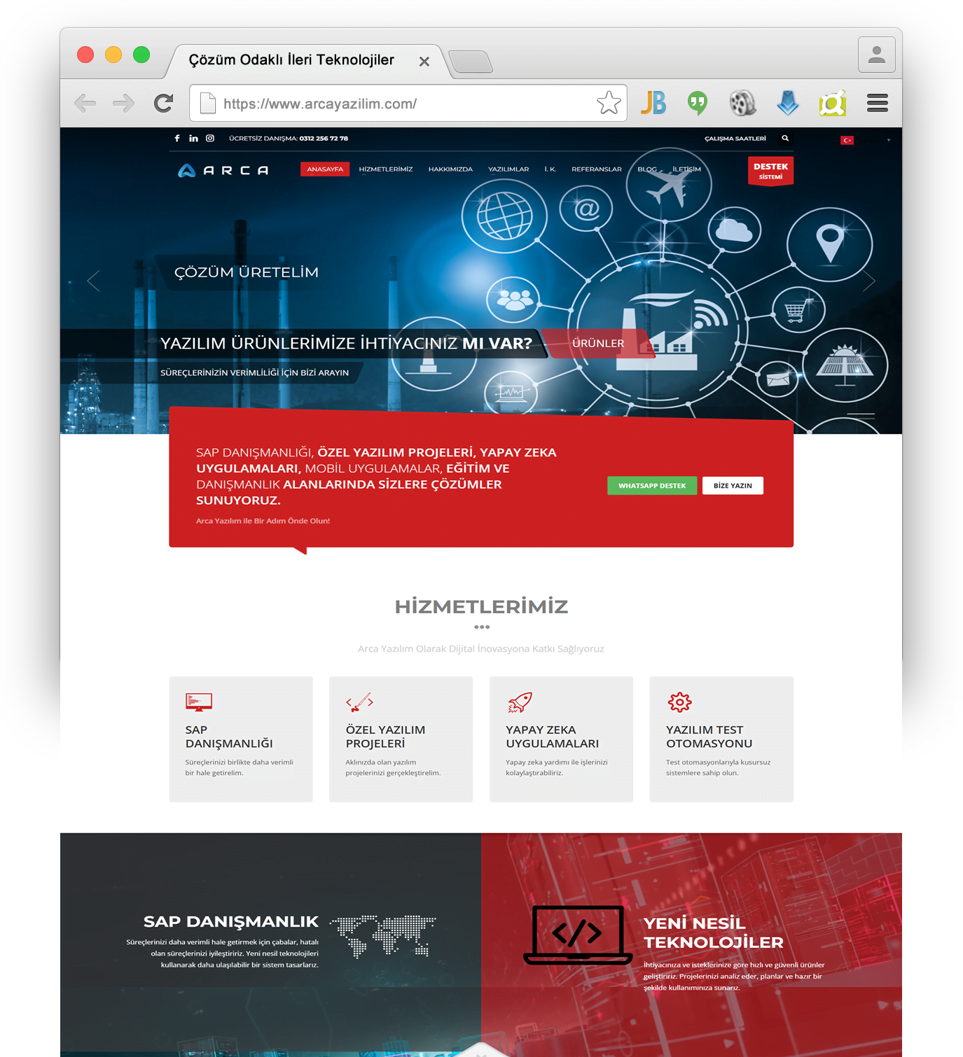 Arca Yazilim Web Tasarım